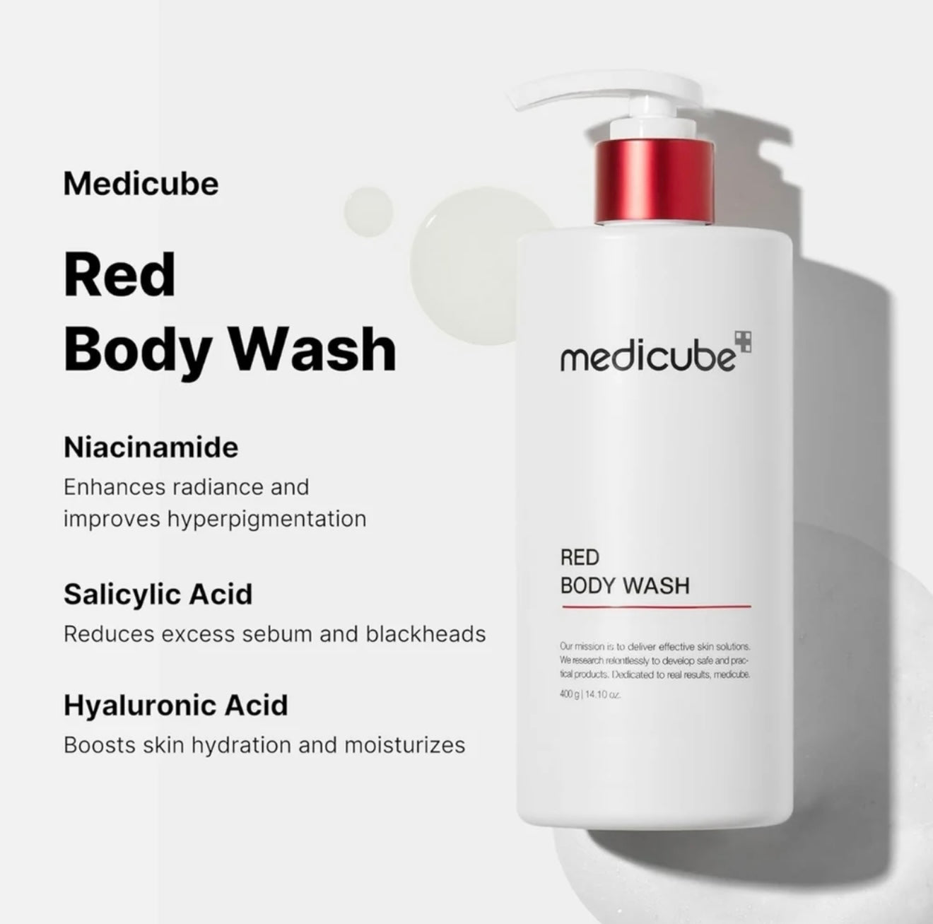 RED ACNE BODY WASH 400 ML