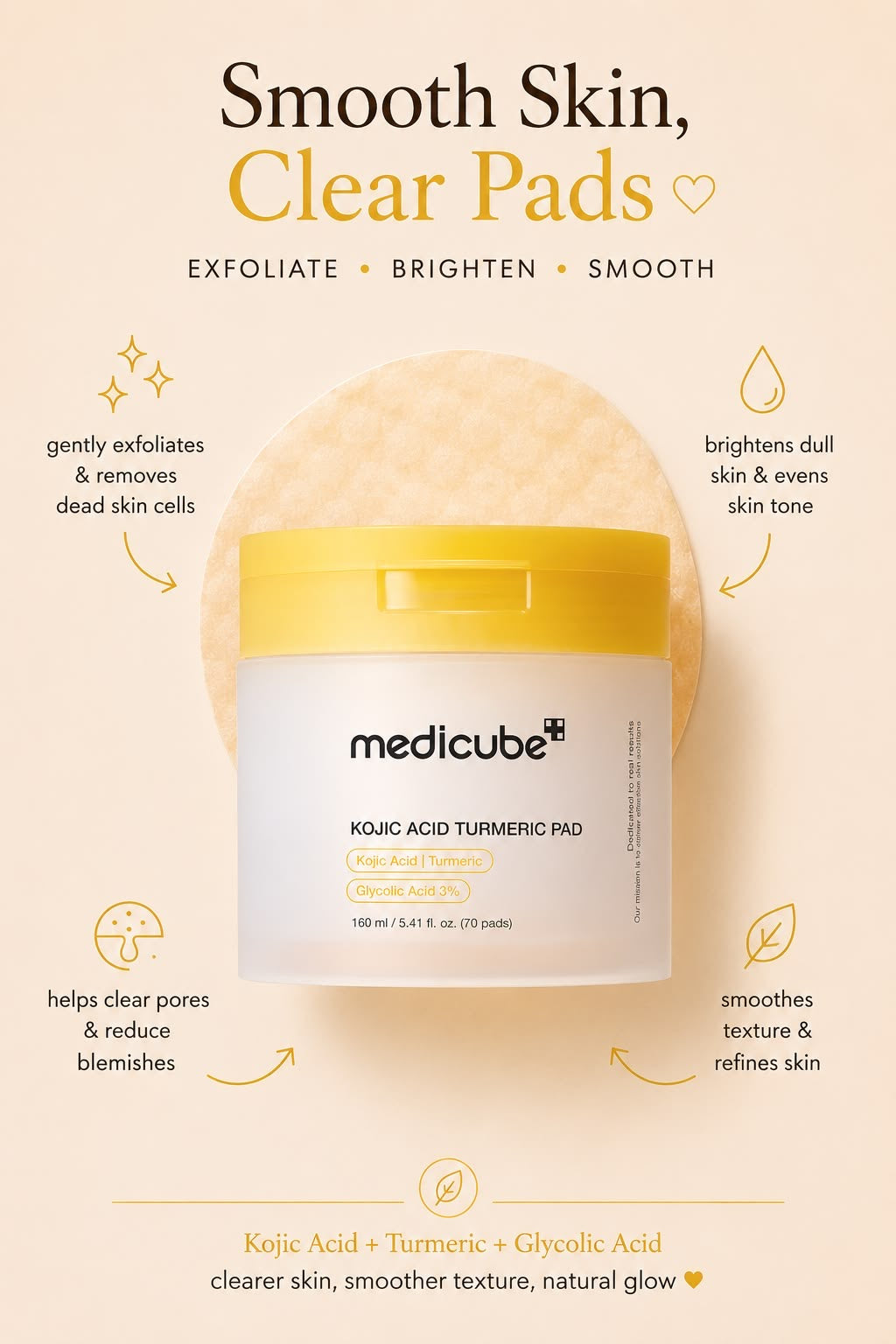 Kojic Acid Turmeric Toner Pad