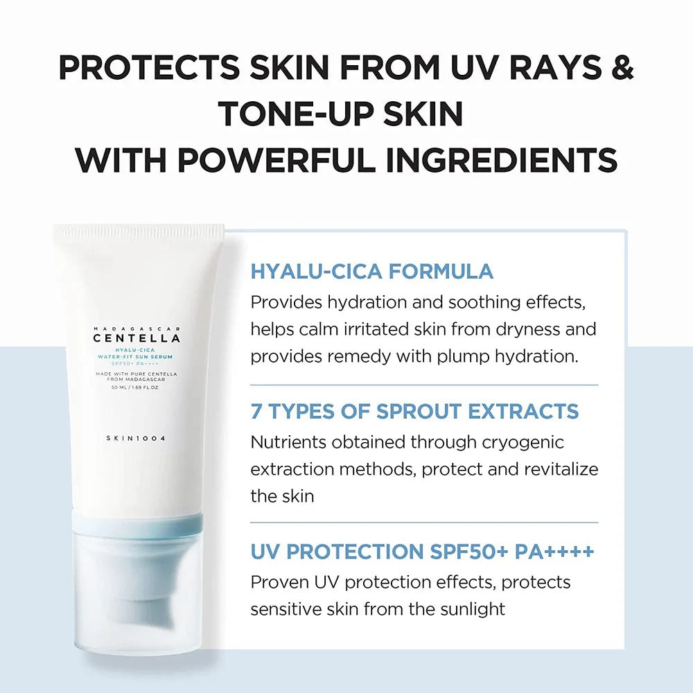 SKIN1004 Hyalu-Cica Water-Fit Sun Serum SPF50+